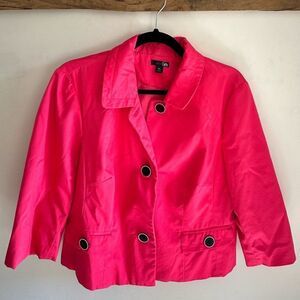 PETITE | East 5th Hot Pink Short Blazer Woman’s size Large Petite